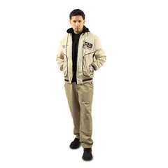 DM DEXMEN - Casaca Dexmen Reversible Capucha Vena Beige
