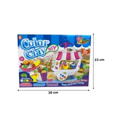 RYBIU IMPORT - Pack4 Carro de Plastilina Rosado y Blanco y+Regalo Stickers