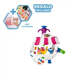 RYBIU IMPORT - Pack12 Carrito y Plastilina Rosado y Blanc y+Regalo Agendita