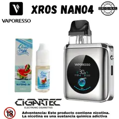 VAPORESSO - VAPER XROS 4 NANO MAS LIQUIDO