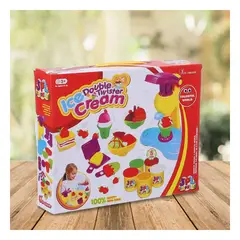 RYBIU IMPORT - Pack4 Juego Plastilin Ice Cream Caja Roja Y+Regalo Agendita