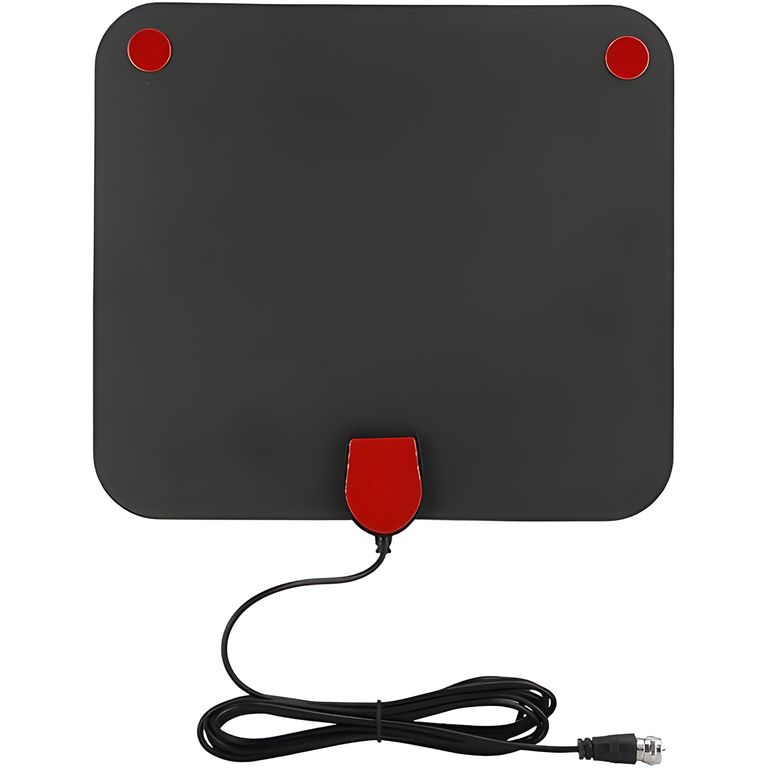 Antena Digital Plana Canales Full HD + Amplificador para TV