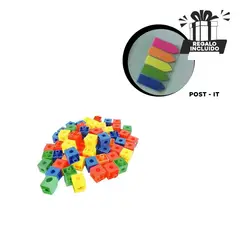 RYBIU IMPORT - Conectores Didactico para Niños Policubo Y+Post-it Adhesivos