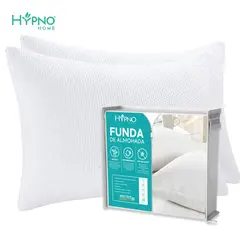 HYPNO HOME - Funda de Almohadas Impermeable 50x70cm De Bambú x2 Unids - Blanco