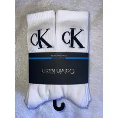 CALVIN KLEIN - MEDIAS 5 PACK 12 TERRY CUSHION CREW CK