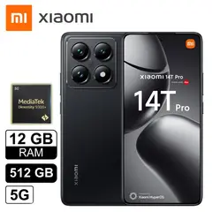 XIAOMI - Celular MI 14T Pro 12 GB 512 SSD 5G Negro Titan AMOLED IP68