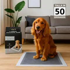 GENERICO - Pañal de Piso Carbón Activado - Talla M - 45 x 60 cm