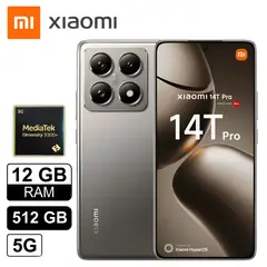 XIAOMI - Celular MI 14T Pro 12 GB 512 SSD 5G Gris Titan AMOLED IP68