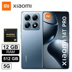 XIAOMI - Celular MI 14T Pro 12 GB 512 SSD 5G Azul Titan AMOLED IP68