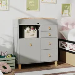 GENERATIONS - Comoda Cambiador de Bebe Armado Koyi Gris Petrox Home