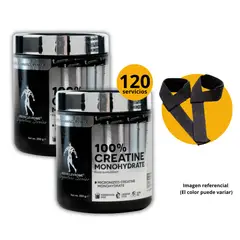 KEVIN LEVRONE - CREATINAS DE 300gr 2und CON STRAPS - CREATINAS MONOHIDRATADA