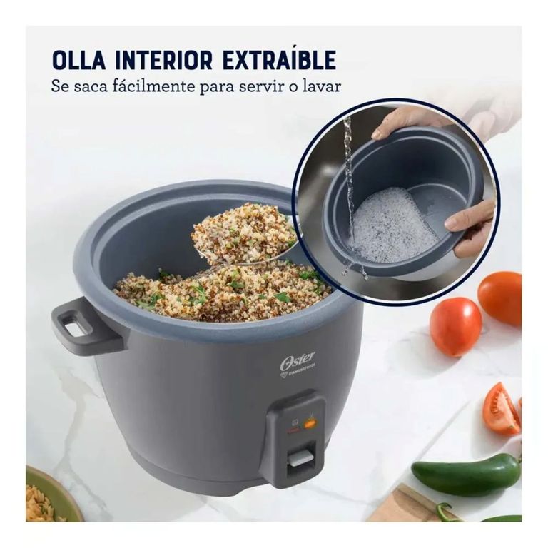 Olla Arrocera de 1.8 LT DiamondForce Gris CKSTRCB10DFSKE