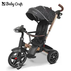 BABY HAPPY - Triciclo 360° Giratorio Musical Bluetooth -NEO- Negro