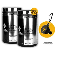 KEVIN LEVRONE - CREATINAS DE 500gr 2und CON PORTASUPLEMENTOS - CREATINAS MONOHIDRATADA