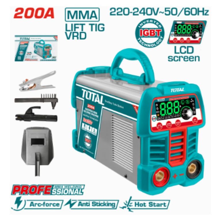Máquina de Soldar Inverter MMATIG VRD 15-200A LCD LED - TW2200691