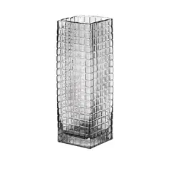 PIA COPELLO STORE - Florero de Vidrio Rectangular Gris - Grande