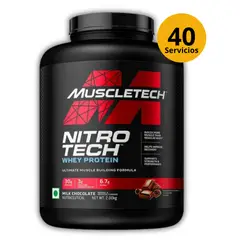 MUSCLETECH - NITROTECH PERFORMANCE 4LB CHOCOLATE - PROTEÍNA WHEY