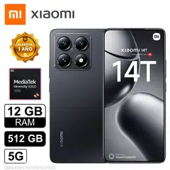 XIAOMI - Celular MI 14T 12 GB 512 SSD 5G Negro Titan AMOLED IP68