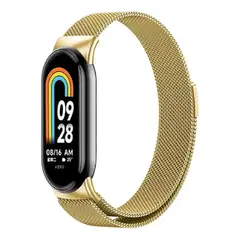 GENERICO - CORREA IMANTADA PARA XIAOMI SMARTBAND 8-9-10 DORADO