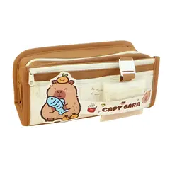 GENERICO - Cartuchera Capibara Fish con Varios Bolsillos