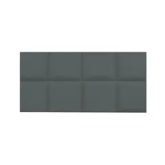 MUEBLES MACRUMO - Combo Cama tapizada Serena -15 Plz Gris oscuro+Colchón Semiortopédico