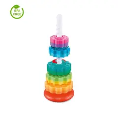 GENERICO - Torre De Tuercas Arcoiris Apilables