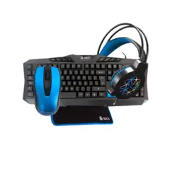 TEROS - COMBO TE-4050B TECLADO MULTIMEDIA MOUSE HEADSET MOUSE PAD