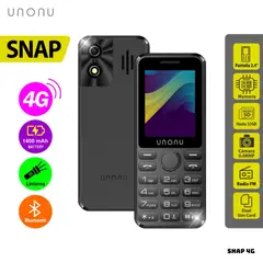 UNONU - CELULAR BASICO SNAP 4G DUAL SIM - NEGRO