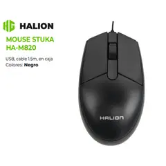 HALION - Mouse Alambrico STUKA HA-M820 USB DPI 1000