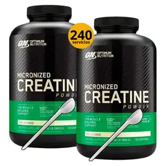 OPTIMUN NUTRITION - CREATINAS OPTIMUM NUTRITION DE 600gr 2und CON CUCHARA MEDIDORA