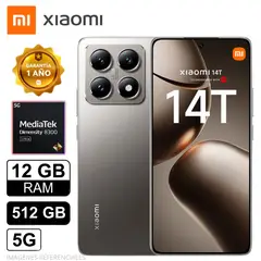 XIAOMI - Celular MI 14T 12 GB 512 SSD 5G AMOLED IP68 Gris Titan