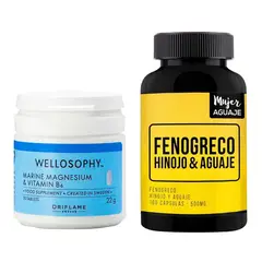 MUJER AGUAJE - Magnesio Marino Tabletas + Hinojo Cápsulas
