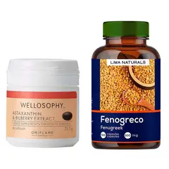 LIMA NATURALS - Astaxantina Cápsulas + Fenogreco Cápsulas