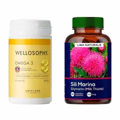 LIMA NATURALS - Omega 3 + Silimarina Cápsulas