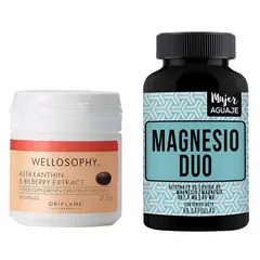 MUJER AGUAJE - Astaxantina Cápsulas + Magnesio Duo Cápsulas