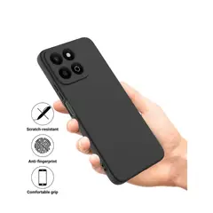CASE - SILICONA PARA HONOR X6C - NEGRO