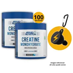 APPLIED NUTRITION - CREATINAS DE 250gr 2und PORTASUPLEMENTOS MICRONIZADA