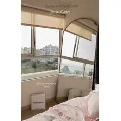 GENERICO - Espejo cuerpo completo Fancy Rose Gold 190x 100cm