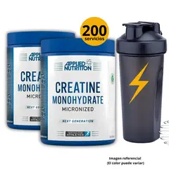 APPLIED NUTRITION - CREATINAS DE 500gr 2und CON SHAKER - MICRONIZADA