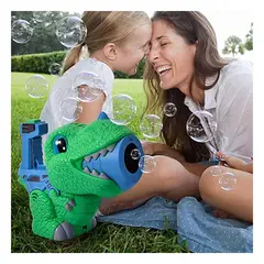 RYBIU IMPORT - Pack2 Pistola de Juguete con Burbujas Verd Y+Papel de Regalo