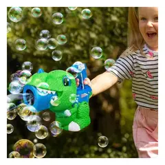 RYBIU IMPORT - Pack2 Pistola Automatica de Burbujas Verde Y+Regalo Agendita