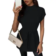 GENERICO - Chompa Mujer Dralom Lazo Incluido Doble Abertura 127G-30 Color Negro