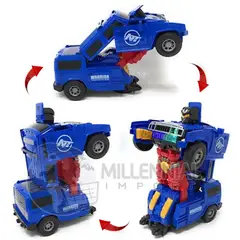 GENERICO - Robot Transformer carro para Niños con Giros 360