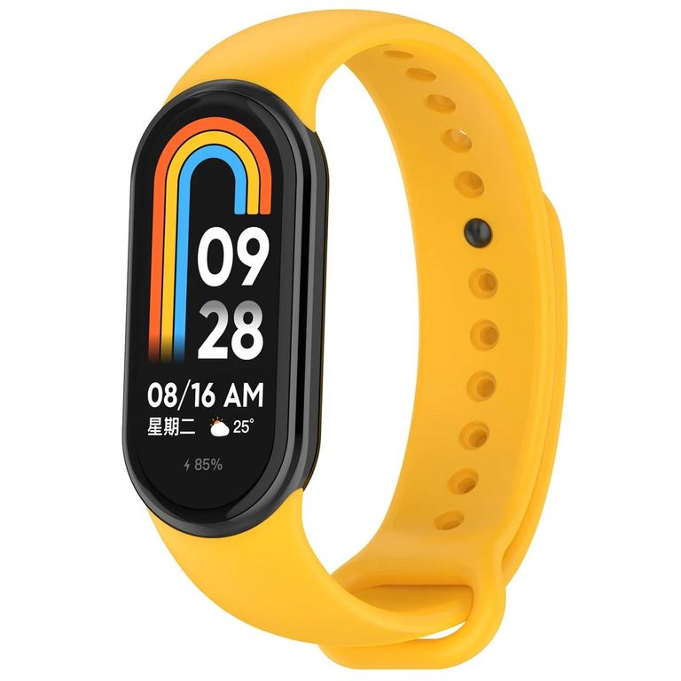 CORREA DE SILICON PARA XIAOMI MI BAND 10 MOSTAZA