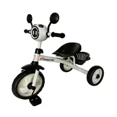 GENERICO - Triciclo Para Niños Infantil Con Doble Bandeja Luz Sonido Blanco 864