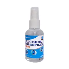 GENERICO - Alcohol Isopropílico 99% de concentración 95ml con Atomizador x 2Und