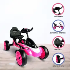 BABY KITS - Carro a Pedal GO KART «CORSA» PINK