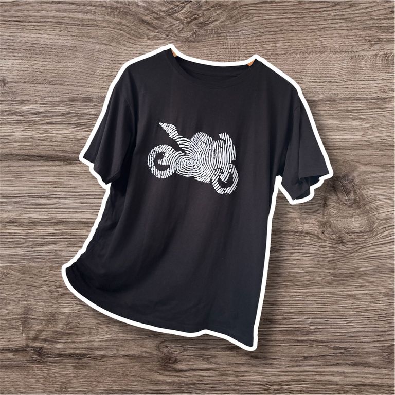 Polo Motociclista Camiseta Algodon Peruano Hermoso Regalo Negro
