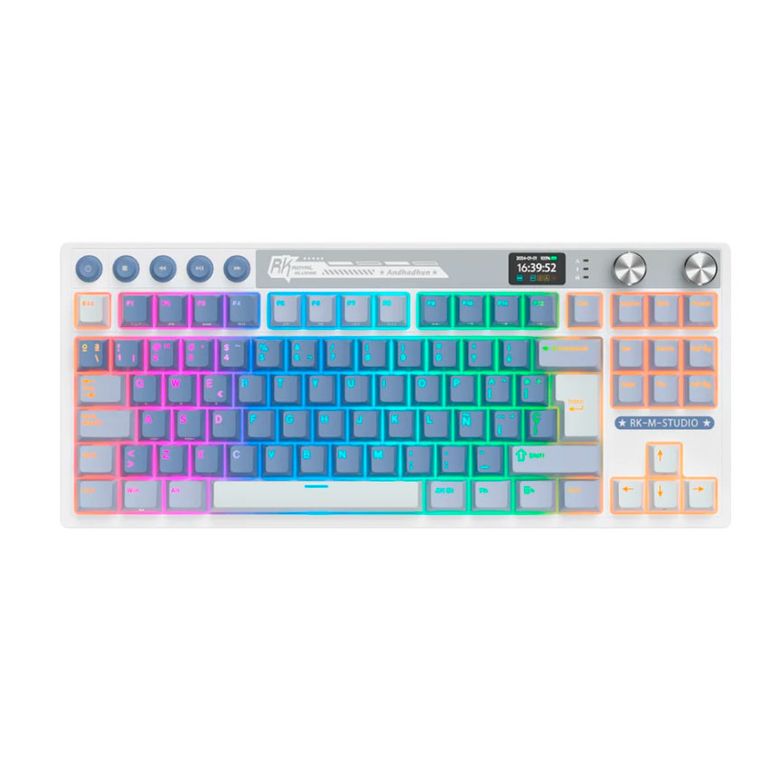 Teclado RK M87 TKL Inalámbrico OCEAN BLUE Creamy