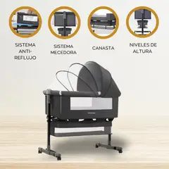 POWER KIDS - Cuna Corral Colecho «DULCESUEÑO» Black